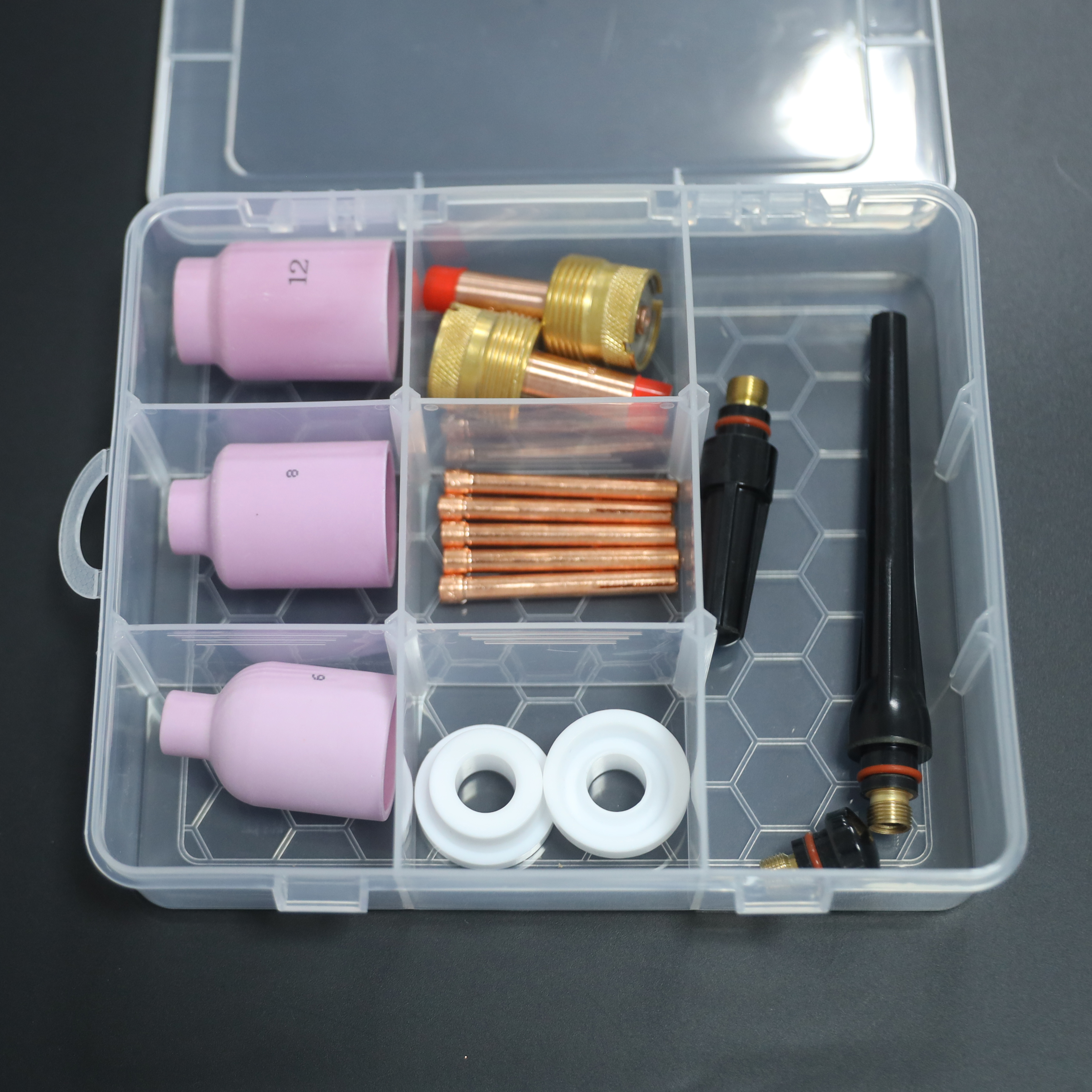 Accessoires pour pistolet torche de soudage TIG WP 17/18/26, pi&egrave;ces d'usure, grand Kit combin&eacute;