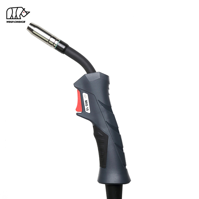 Antorcha de soldadura MB15 MIG Antorcha de CO2 180A 3M 4M 5M con conector europeo Fabricante chino